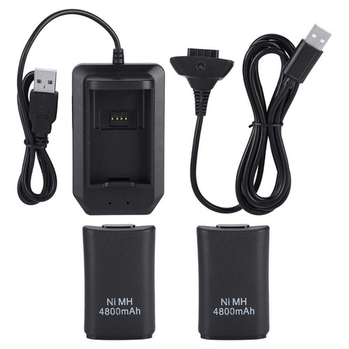 خرید باتری و شارژر دسته بازی ایکس باکس 360 مدل X-360 با کیفیت عالی از Zarvan